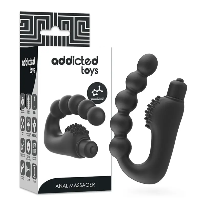 ADDICTED TOYS ANAL MASSAGER PROSTATICO CON VIBRAZIONI