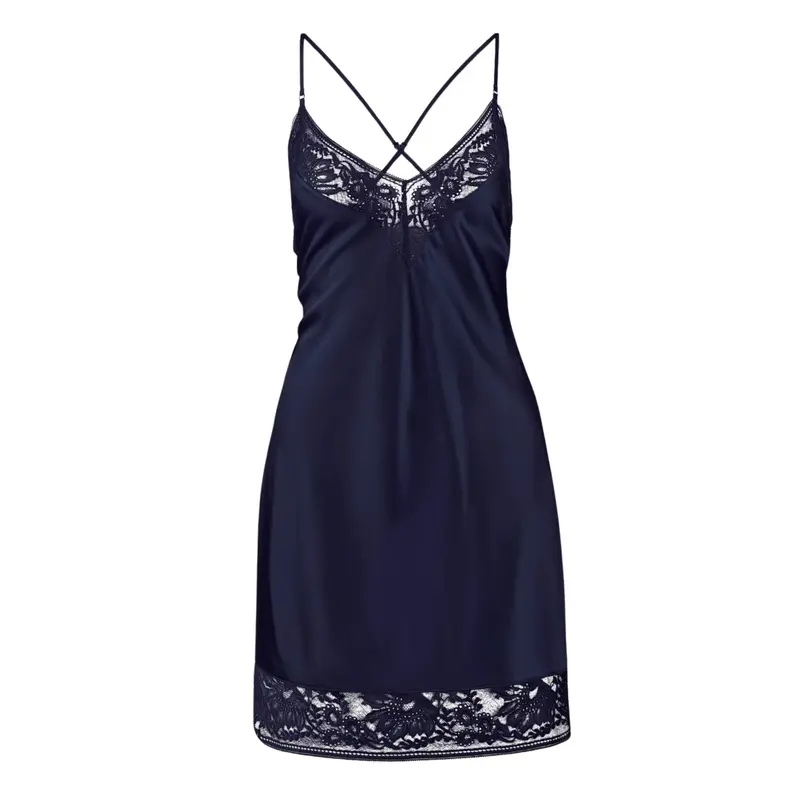 AUBADE - MIDNIGHT WHISPEAR BABYDOLL IN SETA BLU
