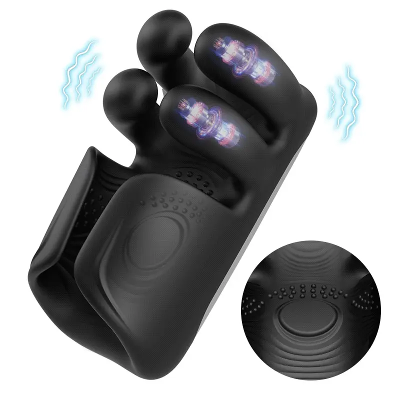 Automatico 10 dita Pinchin & Tapping per la terapia di massaggio Vibratore del pene