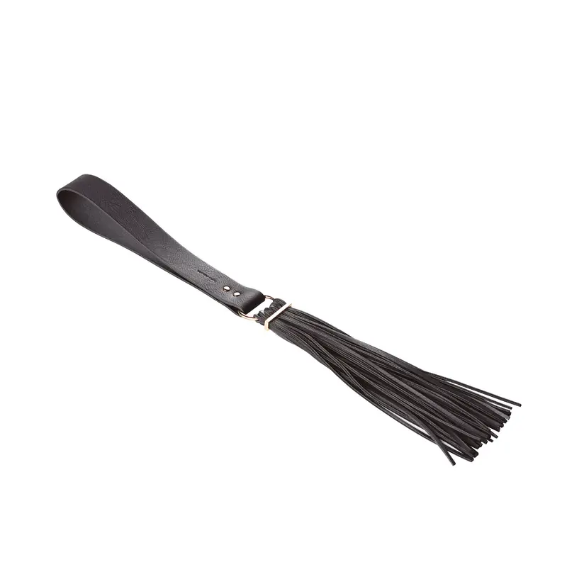 BIJOUX INDISCRETS TASSEL FLOGGER BLACK