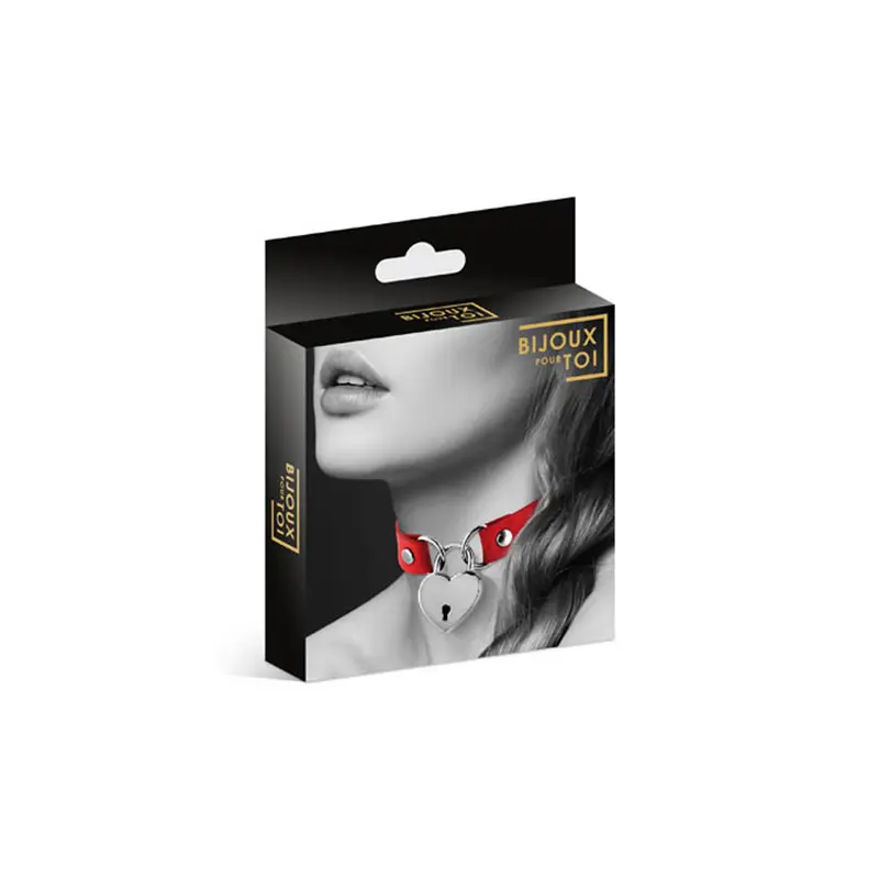 BIJOUX POUR TOI PENDANT HEART CHOKER RED