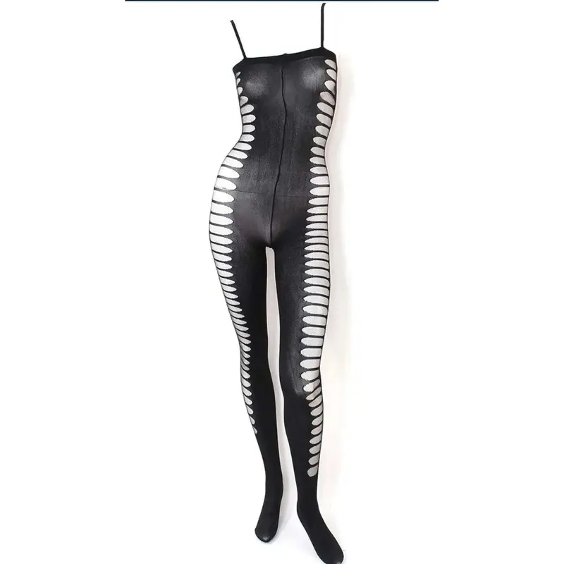 Bodystocking nera opaca Italian-Sexy