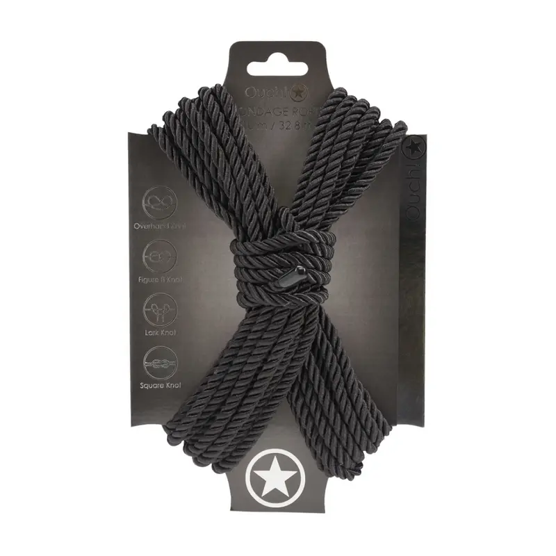 BONDAGE ROPE 10MT - BLACK