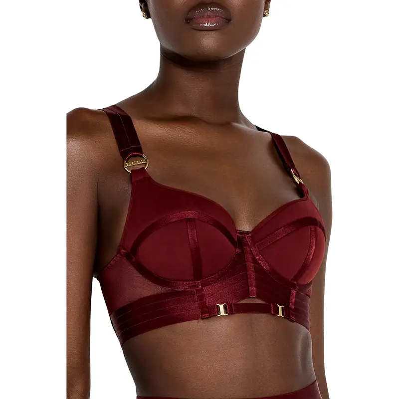 BORDELLE - SYRA REGGISENO BUSTIER MORELLO