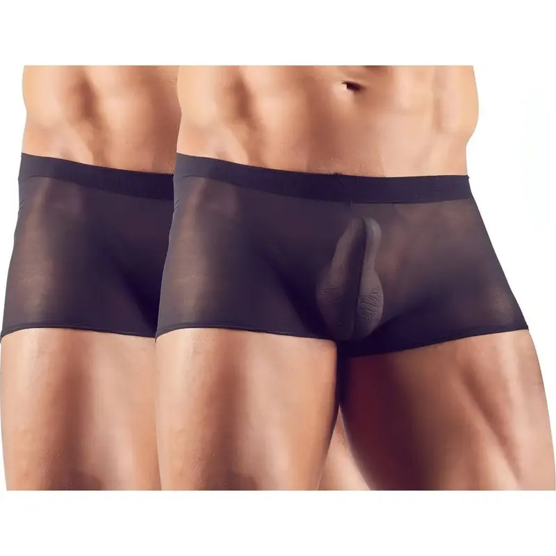 Boxer a Rete Nera Semi Trasparente
