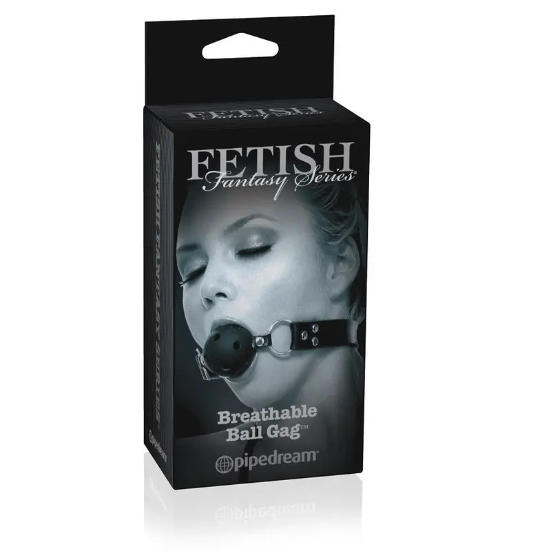 Breathable Ball Gag | Adjustable Leather Strap 10 inches | FETISH FANTASY LIMITED EDITION