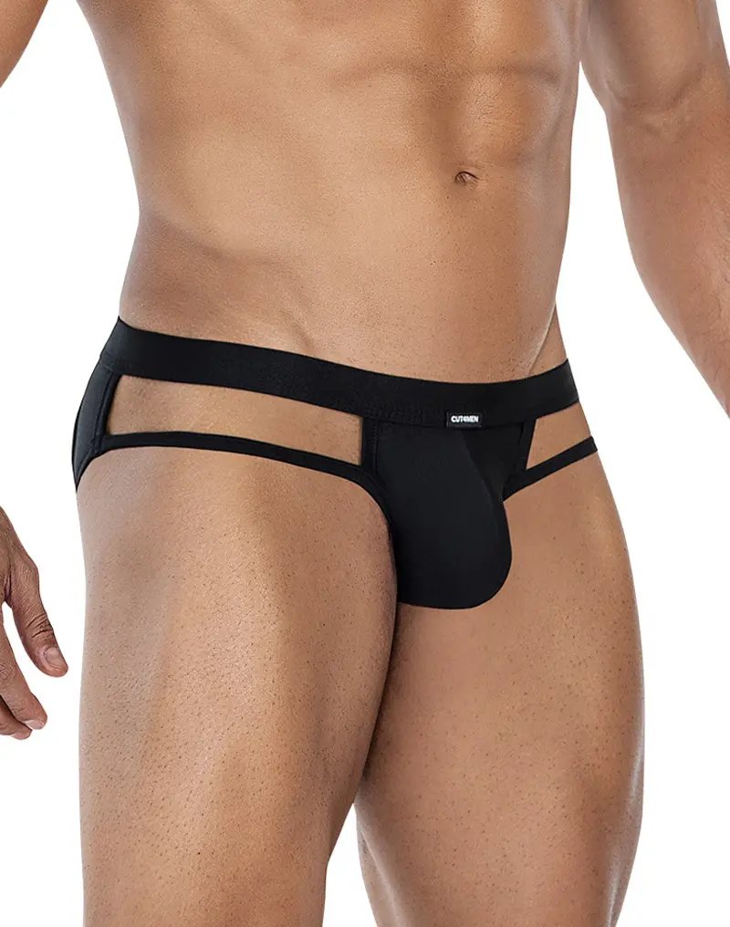 C4M BLACK JOCKSTRAP