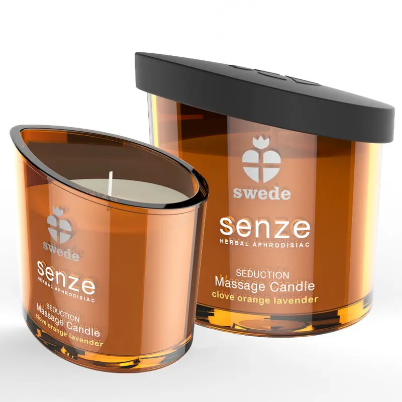 CANDELA DA MASSAGGIO SWEEDE SENZE SEDUCTION - CHIODI DI GAROFANO, ARANCIA, LAVANDA