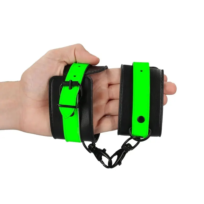 Cavigliere fluorescenti Ouch! che si vedono al buio