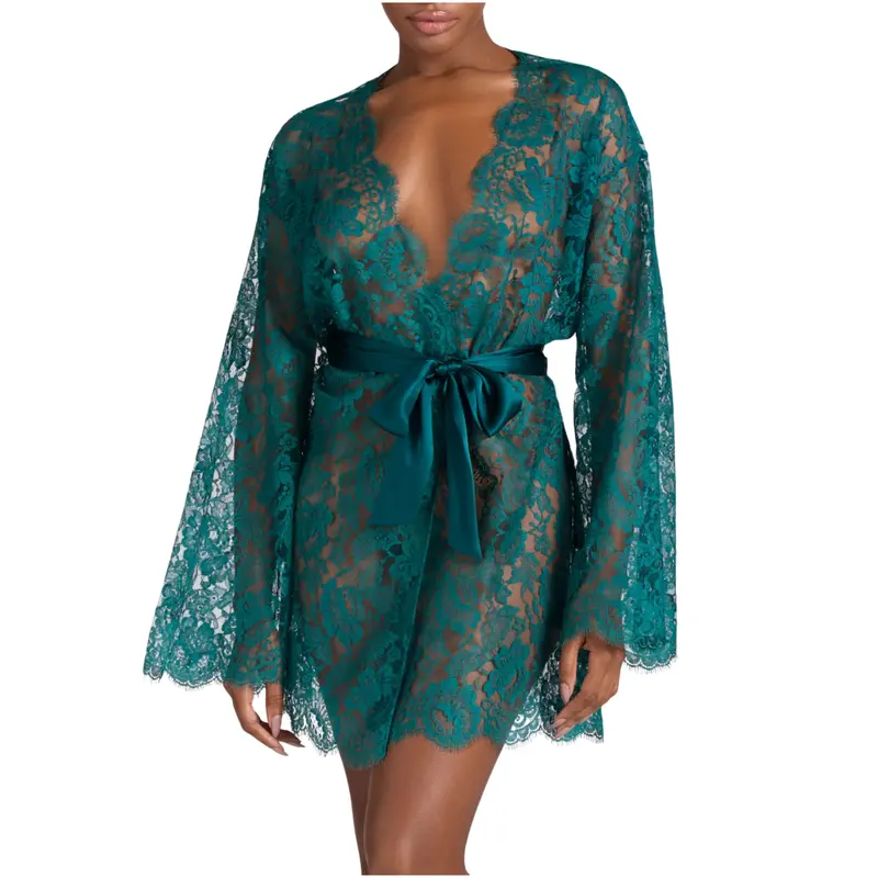 COCO DE MER - AVANI KIMONO IN PIZZO