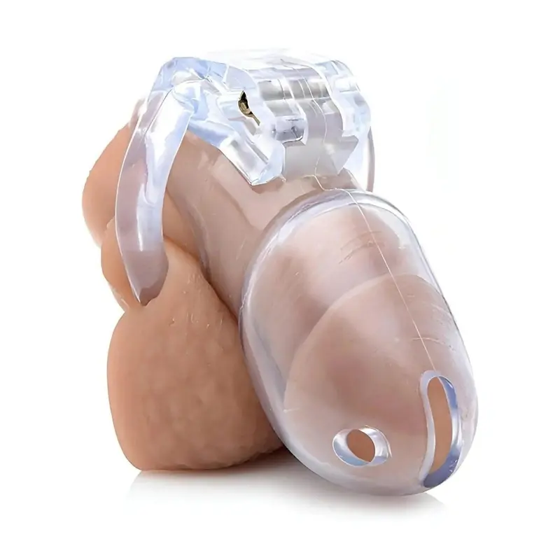 Cuckold Silicone Penis Cage with Locker
