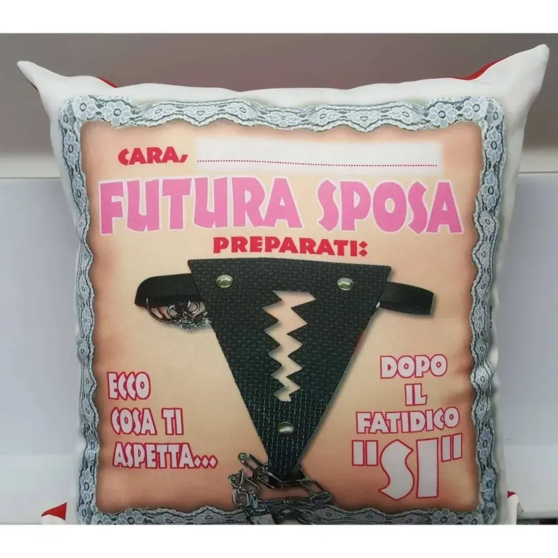 Cuscino futura sposa SessoPerGioco