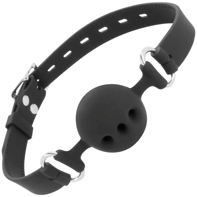 DARKNESS BALL GAG IN SILICONE NERO