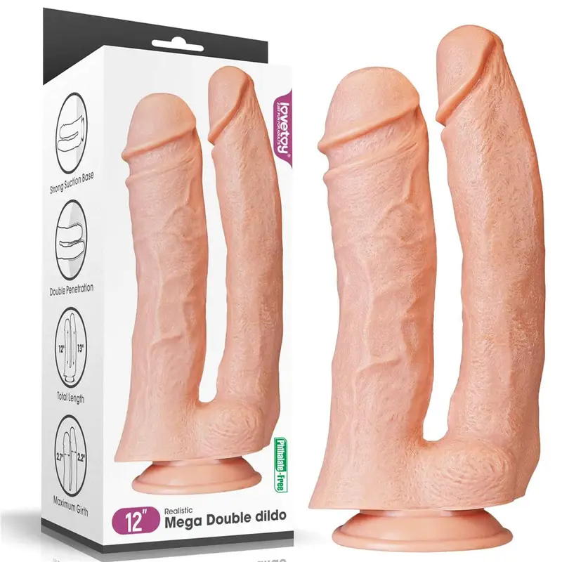 Dildo doppio Lovetoy con ventosa