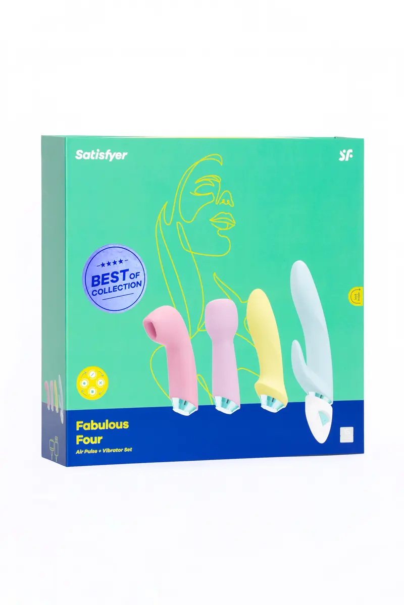 FABULOUS FOUR - AIR PULSE + VIBRATOR SET / BEST OF COLLECTION BY SATISFYER