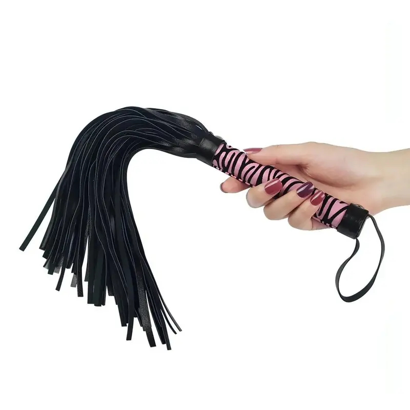Frustino Lovetoy con frange in pelle scamosciata
