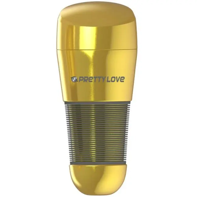 Golden Flesh Stroker – Masturbatore Uomo con Vagina Realistica e Ventosa Regolabile