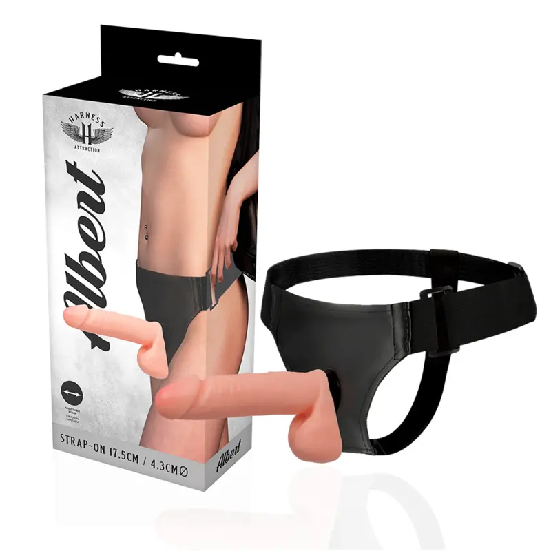 HARNESS ATTRACTION ¡RNES ALBERT REALISTIC  17.5 X 4.3CM