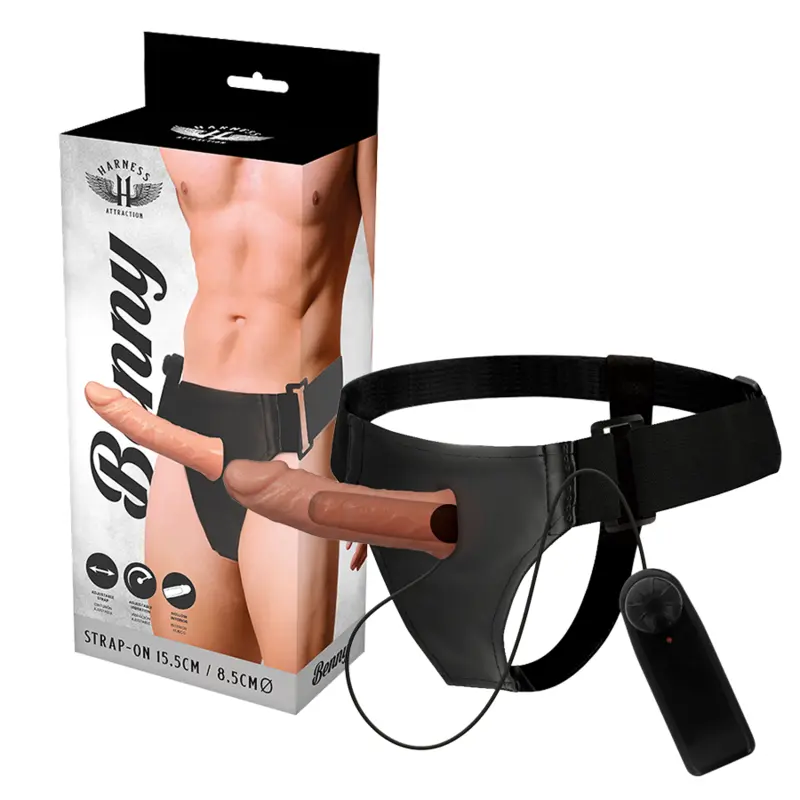 HARNESS ATTRACTION ¡RNES HUECO BENNY CON VIBRADOR 15 X 4.5CM