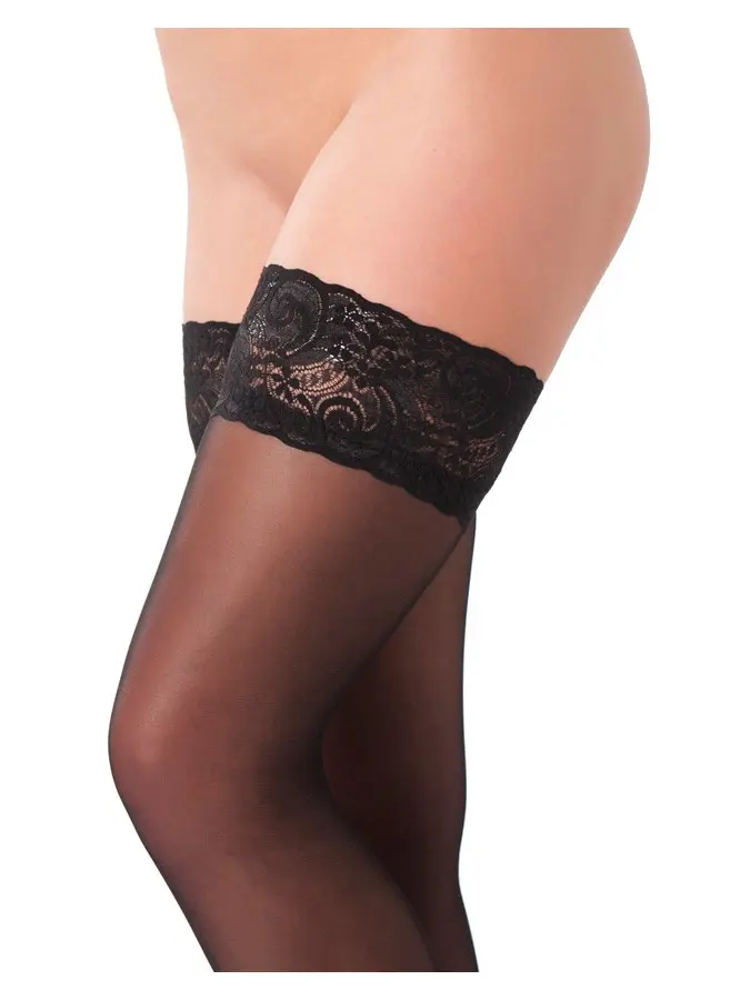 HOLD-UP STOCKINGS BLACK ONE SIZE
