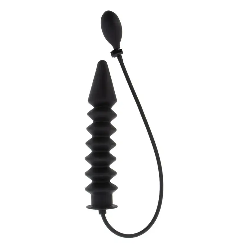 Inflatable Ribbed Plug Expert Hidden Desire