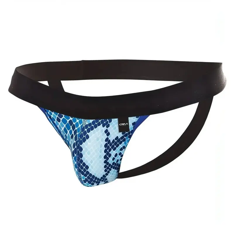 Jock Strap Snake Skin Blu