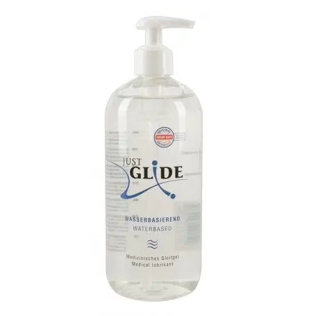 Just Glide lubrificante gel intimo a base acqua vaginale anale salva preservativo 500 ml