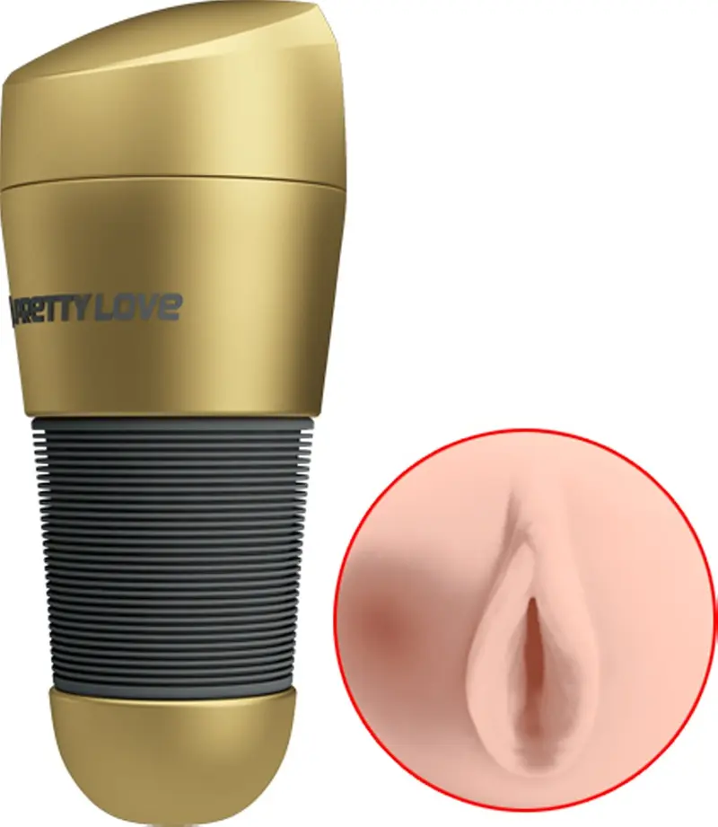 Kitty Vagina Masturbator Flesh - Gold