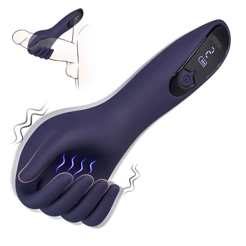 “La mano destra di Dio” – Funzione di vibrazione a 9 frequenze, design simulato, adatta per utenti con pene di grandi dimensioni