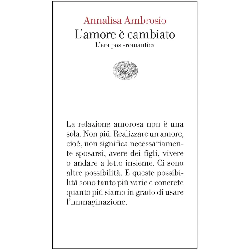 L'AMORE E' CAMBIATO - ANNALISA AMBROSIO