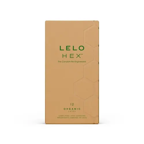 LELO HEX CONDOMS ORGANIC LATEX 12 PACK