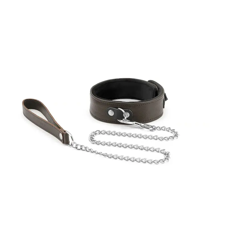 LIEBE SEELE - WILD GENT COLLARE MARRONE CON GIUNZAGLIO