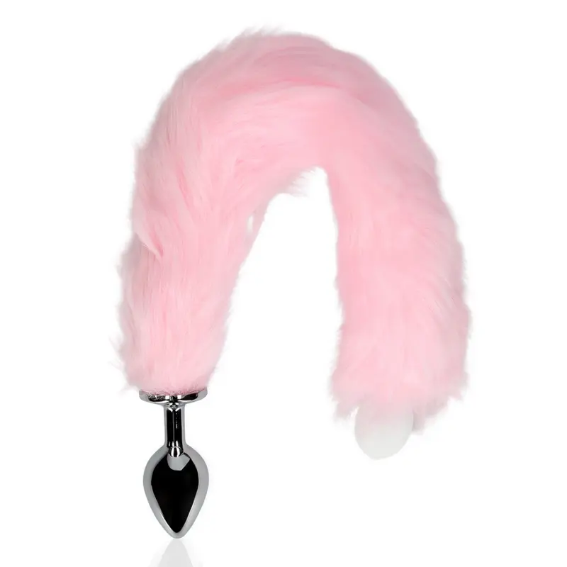 LIGHT-UP FOX TAIL WITH METAL BUTT PLUG