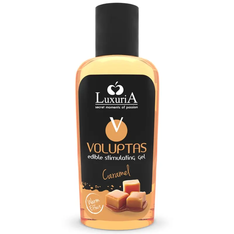 LUXURIA VOLUPTAS GEL DA MASSAGGIO COMMESTIBILE EFFETTO RISCALDANTE - CARAMELLO 100 ML