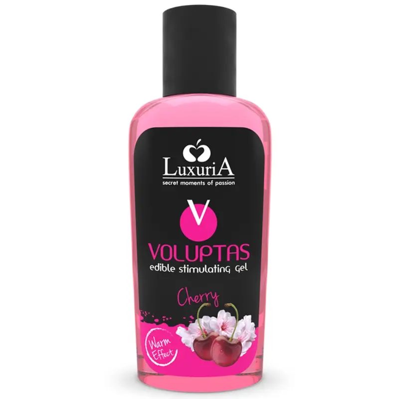 LUXURIA VOLUPTAS GEL DA MASSAGGIO COMMESTIBILE EFFETTO RISCALDANTE - CILIEGIA 100 ML