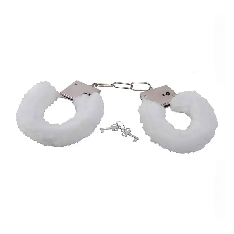 Manette in metallo Toyz4lovers con peluche bianco