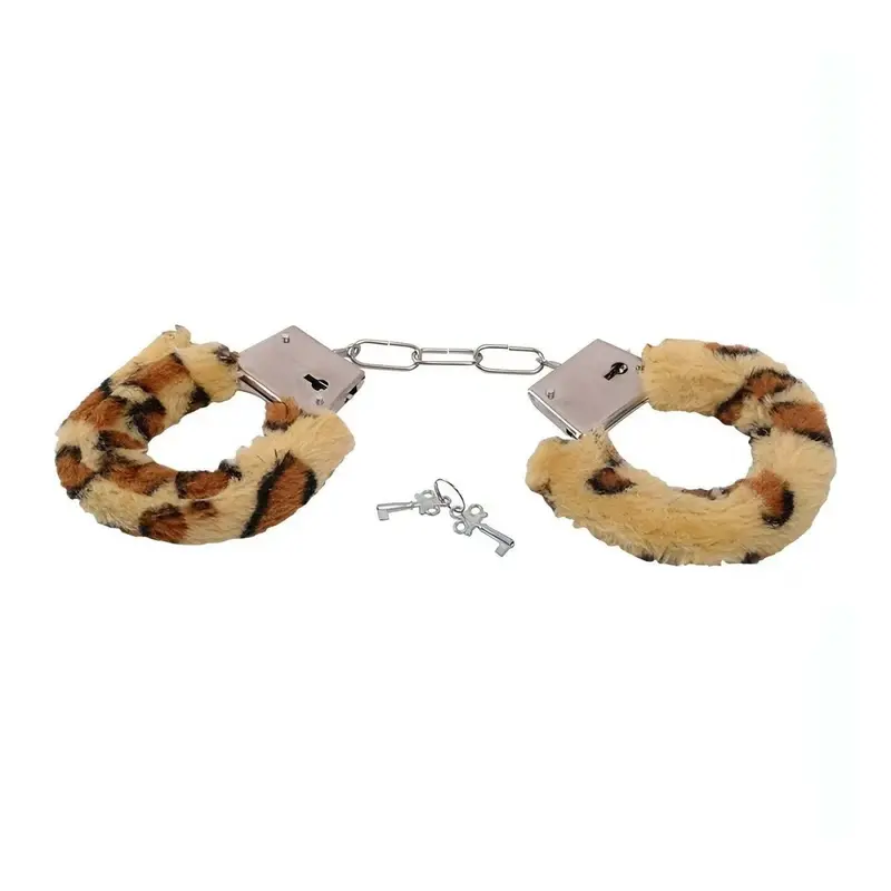 Manette in metallo Toyz4lovers con peluche leopardato