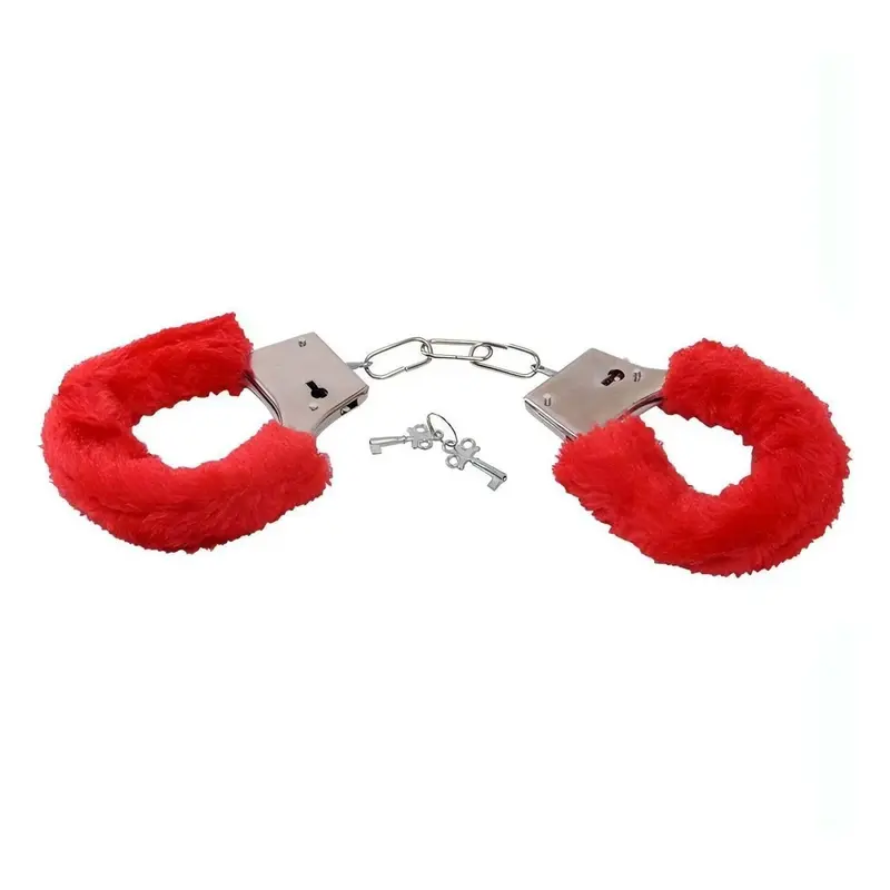 Manette in metallo Toyz4lovers con peluche rosso