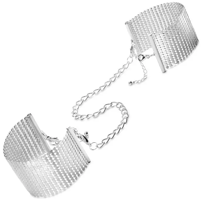 Manette In rete Di Metallo Argento