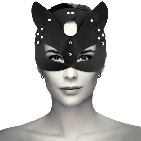 Maschera gatto Coquette Chic Desire Vegan Leather Mask with Cat Ears