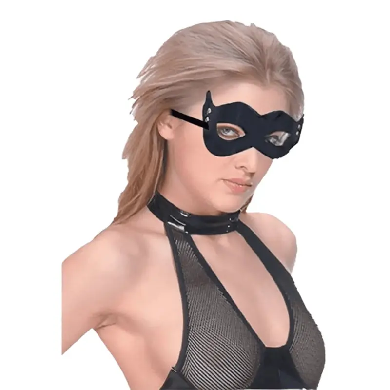 Mascherina occhi nera Italian-Sexy per il gioco dei ruoli