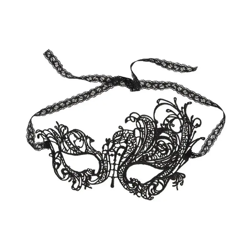 Mascherina veneziana in pizzo nero Cottelli Accessoires
