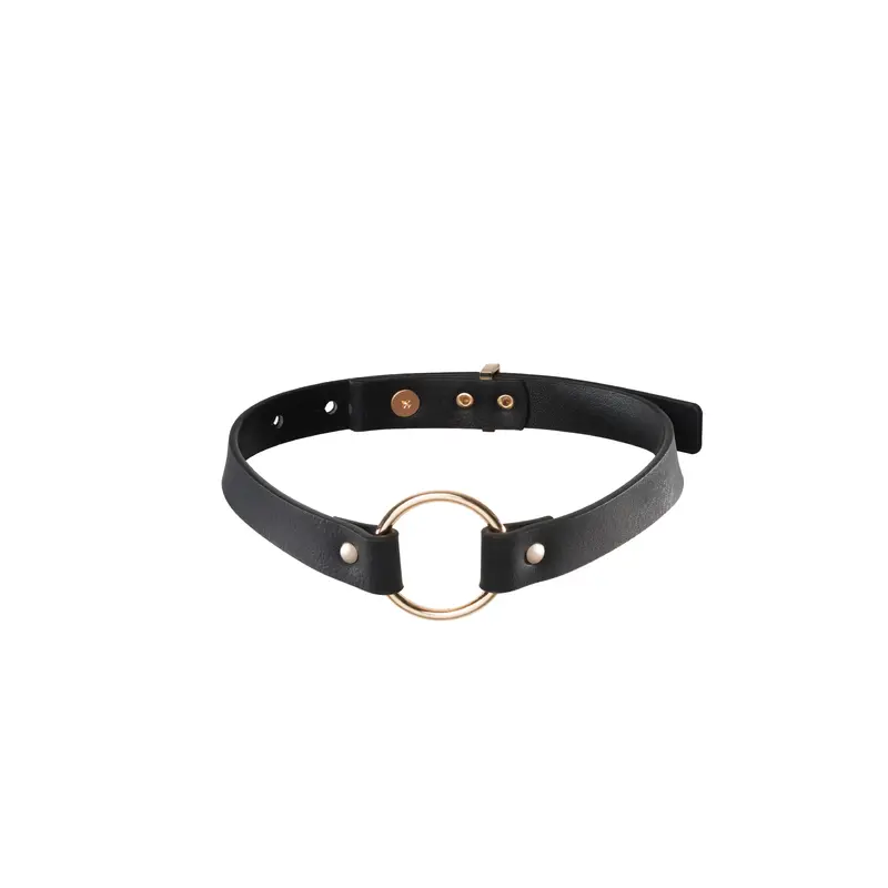 MAZE - COLLARE IN ECOPELLE NERO