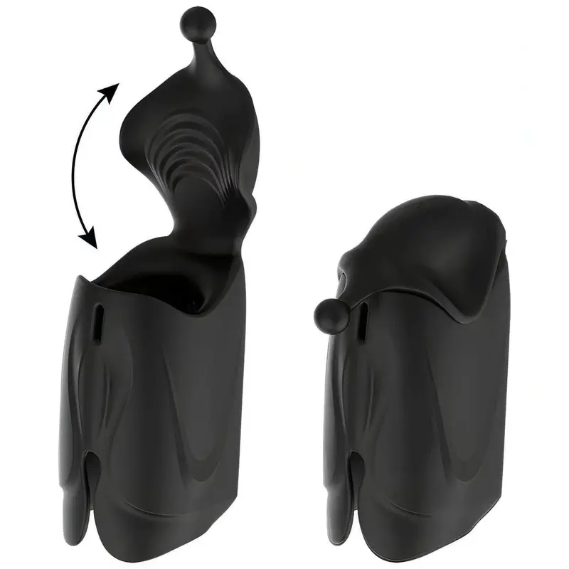 Men's Wand Massager - Potente masturbatore ergonomico con due potentissimi motori, 10 modalità di vibrazione