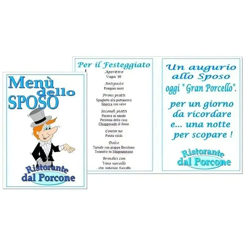 Menù dello sposo SessoPerGioco