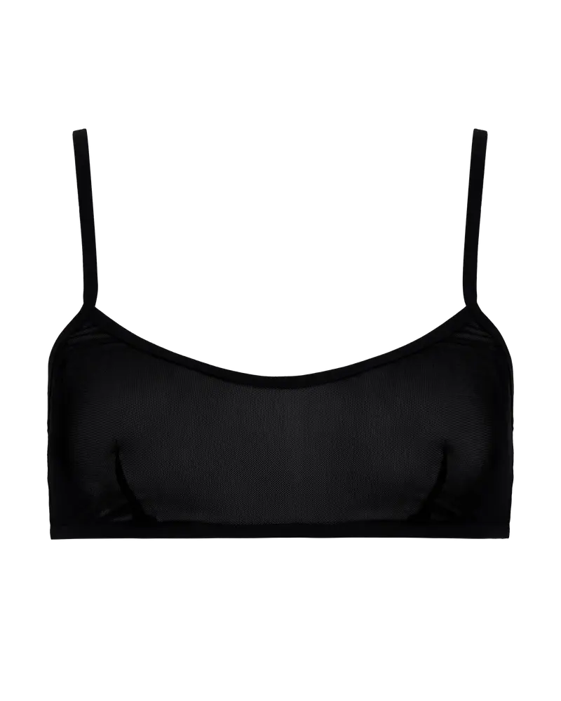 MILA VIII CROP BRA - BLACK