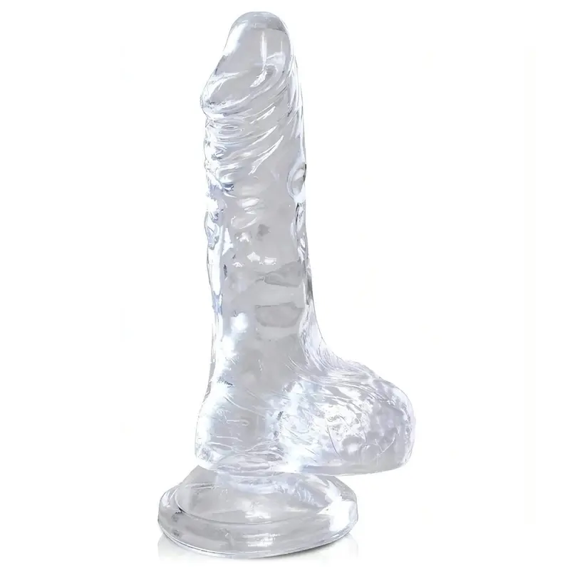 Mini fallo in jelly trasparente 4″