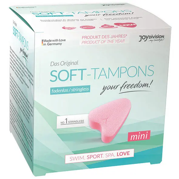 Mini soft tampons for sport & intimacy | 3 pcs | JOYDIVISION