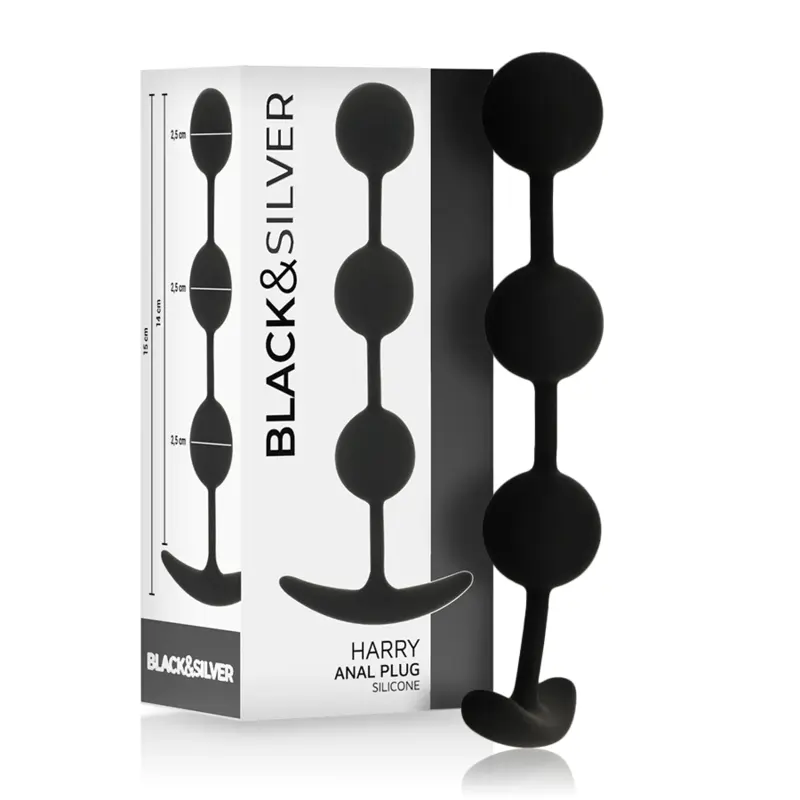 NERO&ARGENTO - HARRY ANAL BEADS 14 CM