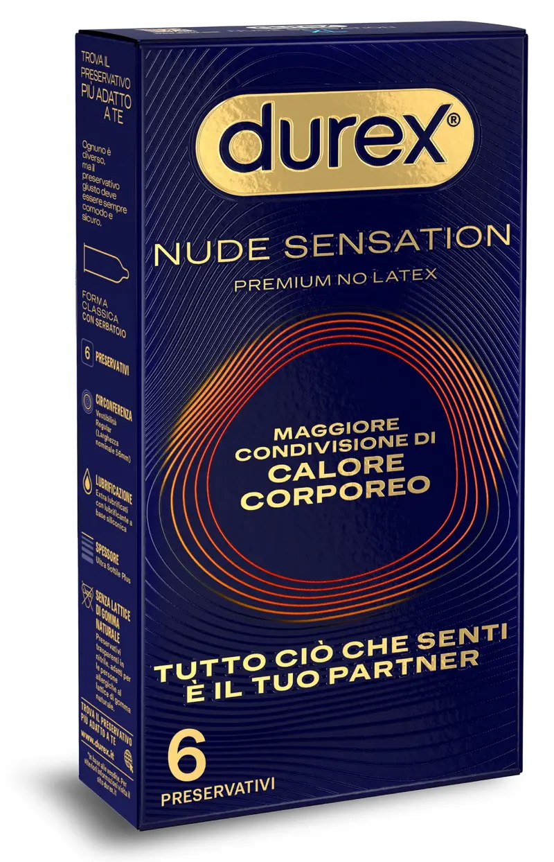 Nude Sensation - 6 Pezzi - profilattici anallergici premium per una sensazione di pelle su pelle